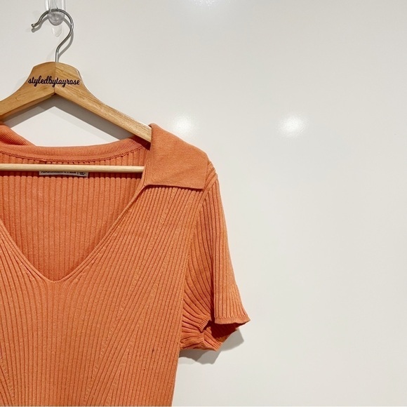 Abercrombie & Fitch Ribbed Collared Mini Dress - Picture 3 of 9